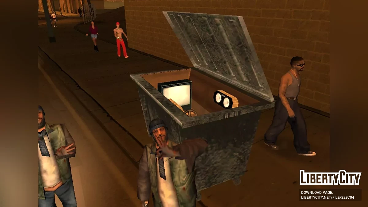 Mobil Sampah dan Dumpoop Deluxe / GTA San Andreas