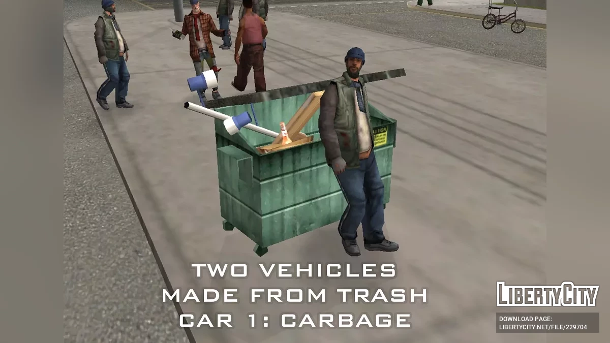 Mobil Sampah dan Dumpoop Deluxe / GTA San Andreas