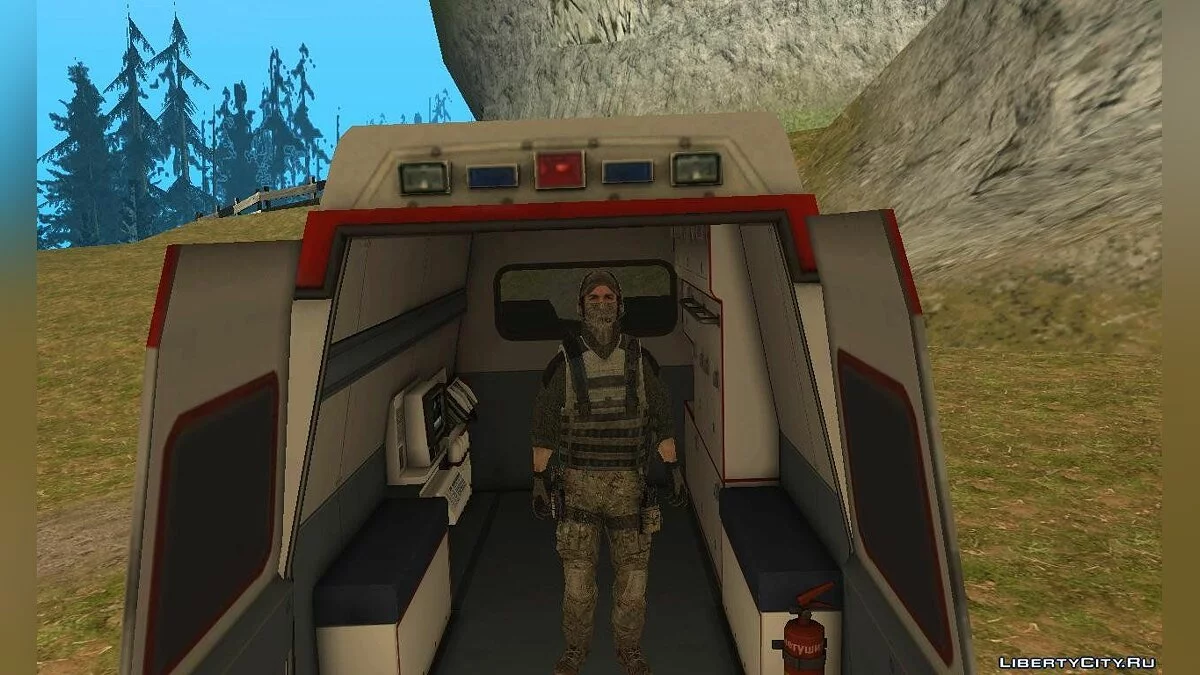 Ambulance "04" from Modern Warfare 2 / GTA San Andreas