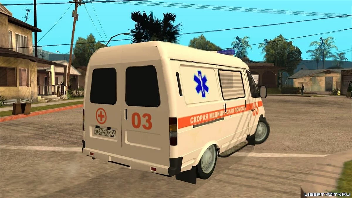 ГАЗ-22172 Соболь Швидка допомога / GTA San Andreas