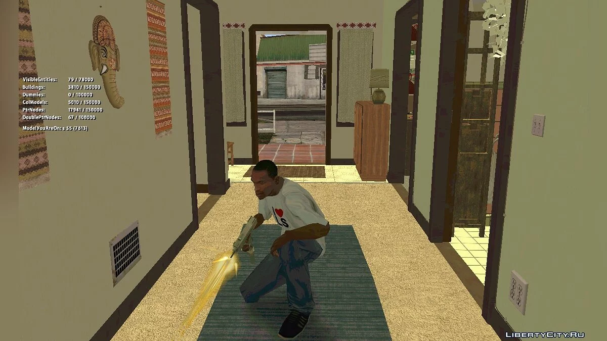 Інтер'єр Заправки + Франкліна для GTA ViSA Beta 3.2 / GTA San Andreas