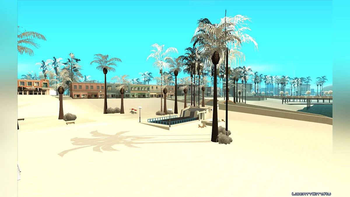 Snow Andreas Reborn - Textures d'hiver pour l'état / GTA San Andreas