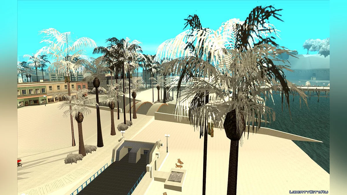 Snow Andreas Reborn - Textures d'hiver pour l'état / GTA San Andreas