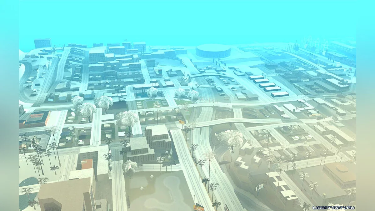 Snow Andreas Reborn - Textures d'hiver pour l'état / GTA San Andreas
