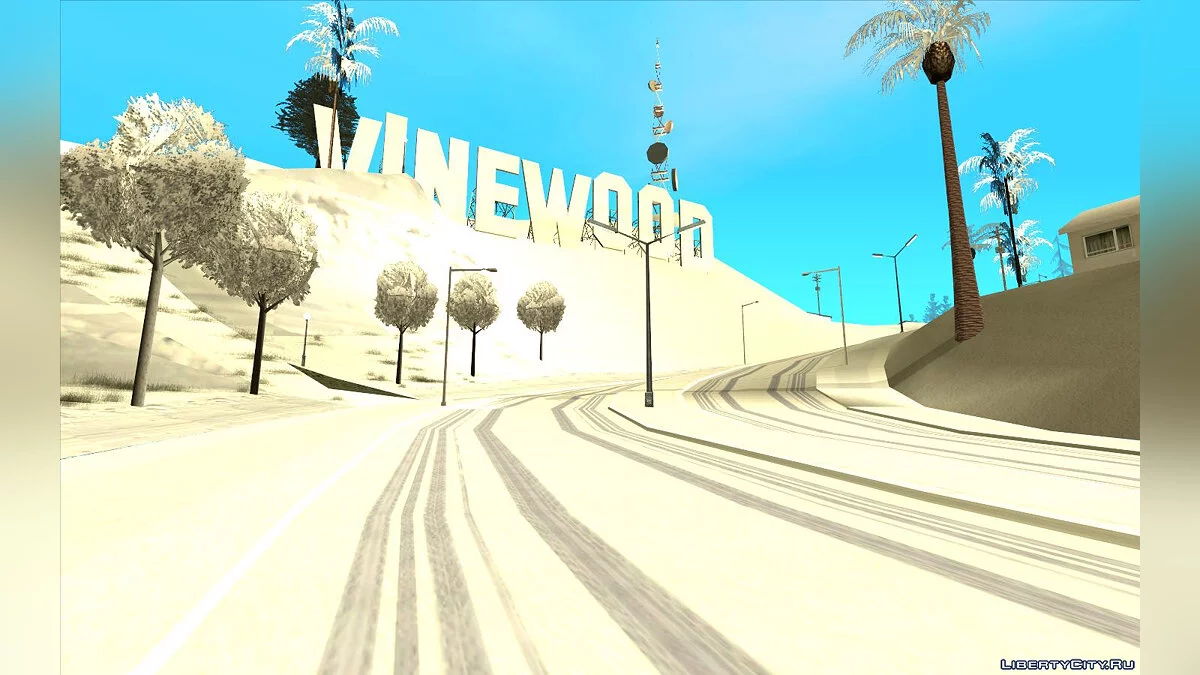 Snow Andreas Reborn - Textures d'hiver pour l'état / GTA San Andreas