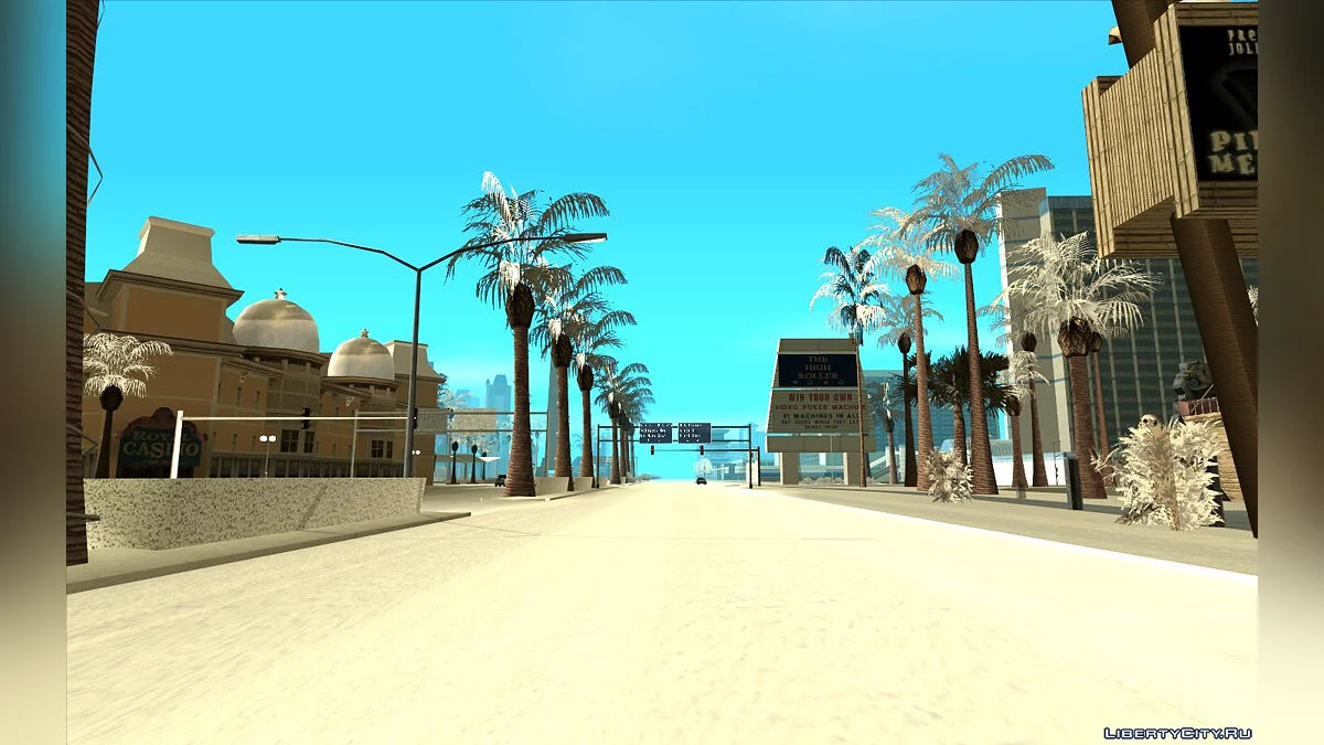 Snow Andreas Reborn - Textures d'hiver pour l'état / GTA San Andreas