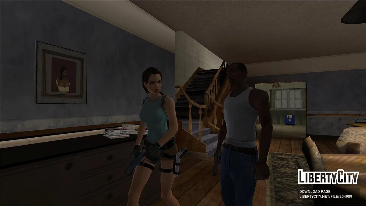 Möglichkeit, als Lara Croft zu spielen / GTA San Andreas