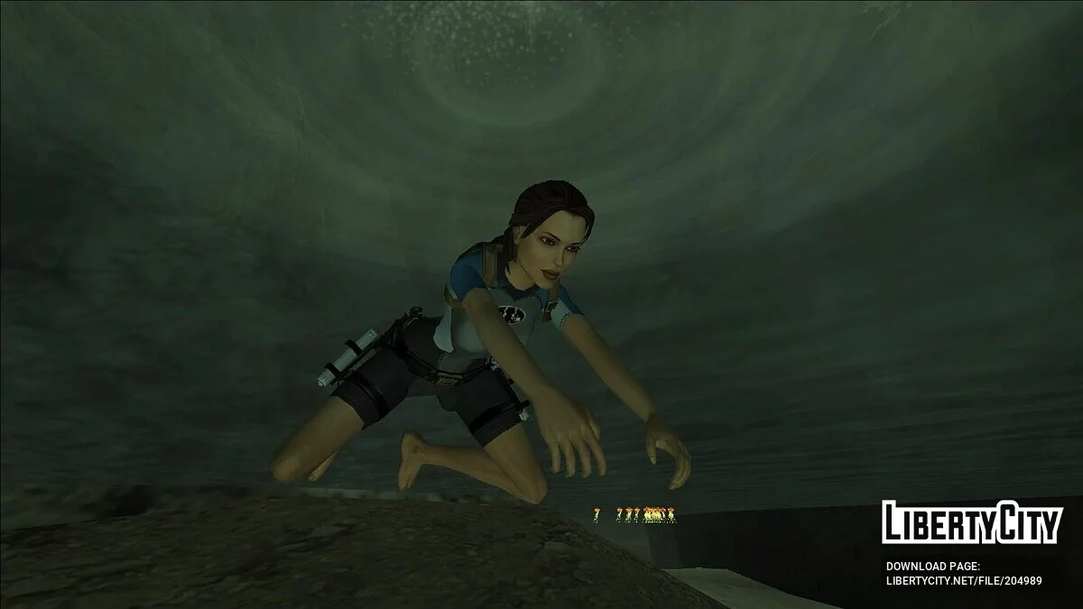 Möglichkeit, als Lara Croft zu spielen / GTA San Andreas