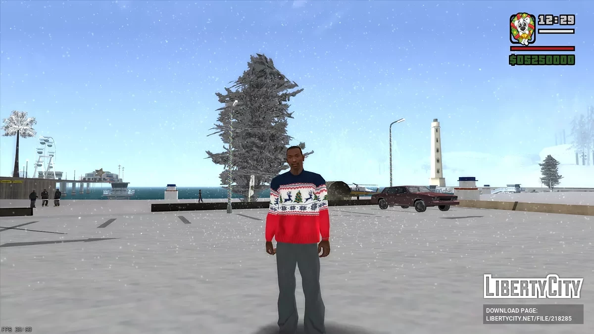 GTA Snowfall - Winter Mod Pack / GTA San Andreas