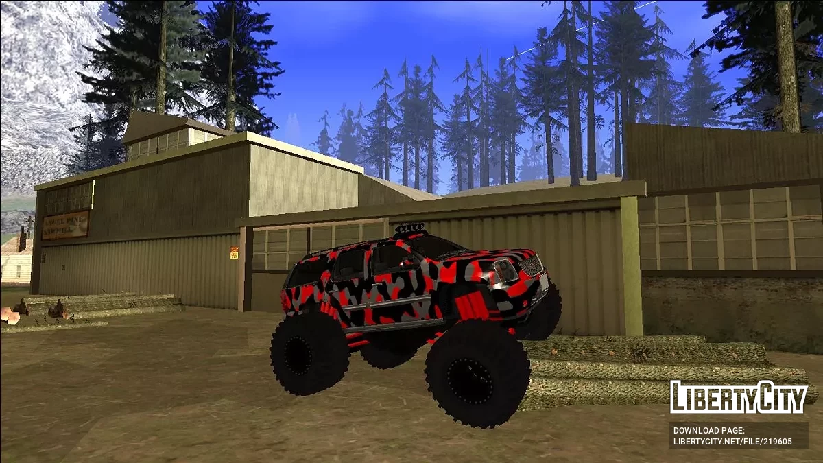2008 GMC Yukon Monster Truck Camo / GTA San Andreas