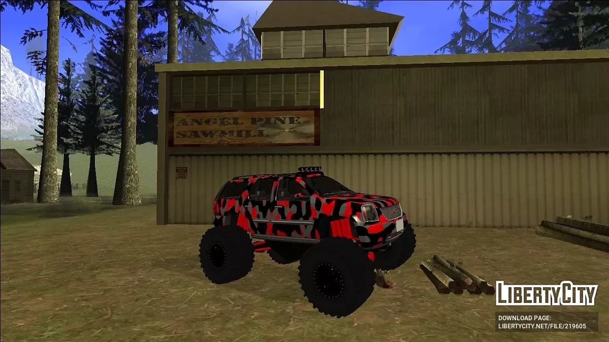 2008 GMC Yukon Monster Truck Camo / GTA San Andreas