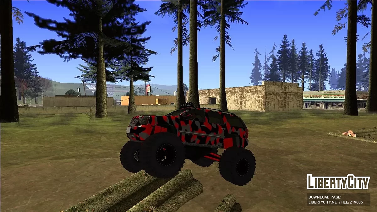 2008 GMC Yukon Monster Truck Camo / GTA San Andreas