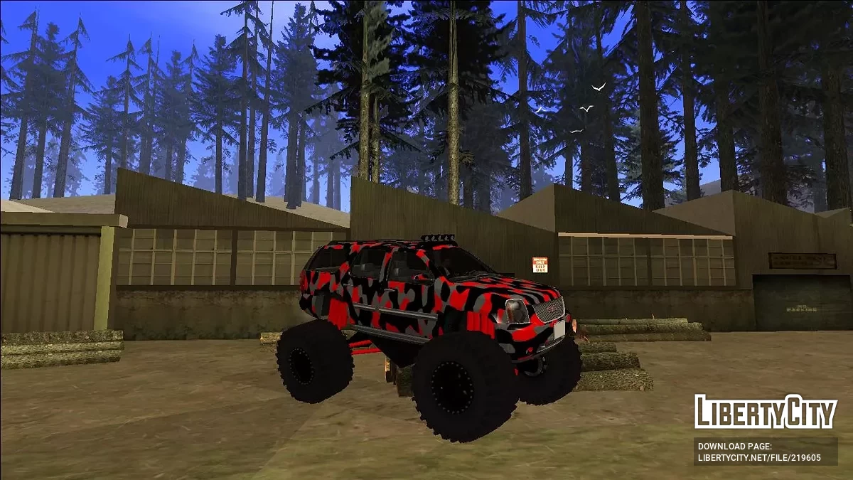 2008 GMC Yukon Monster Truck Camo / GTA San Andreas
