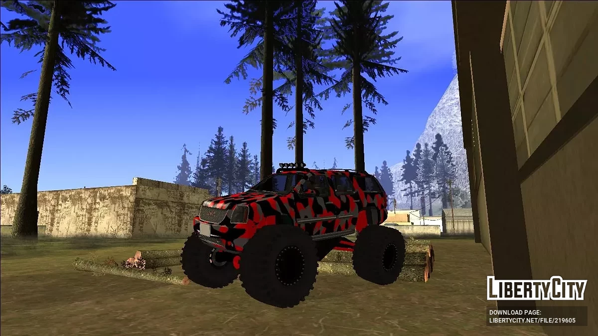 2008 GMC Yukon Monster Truck Camo / GTA San Andreas
