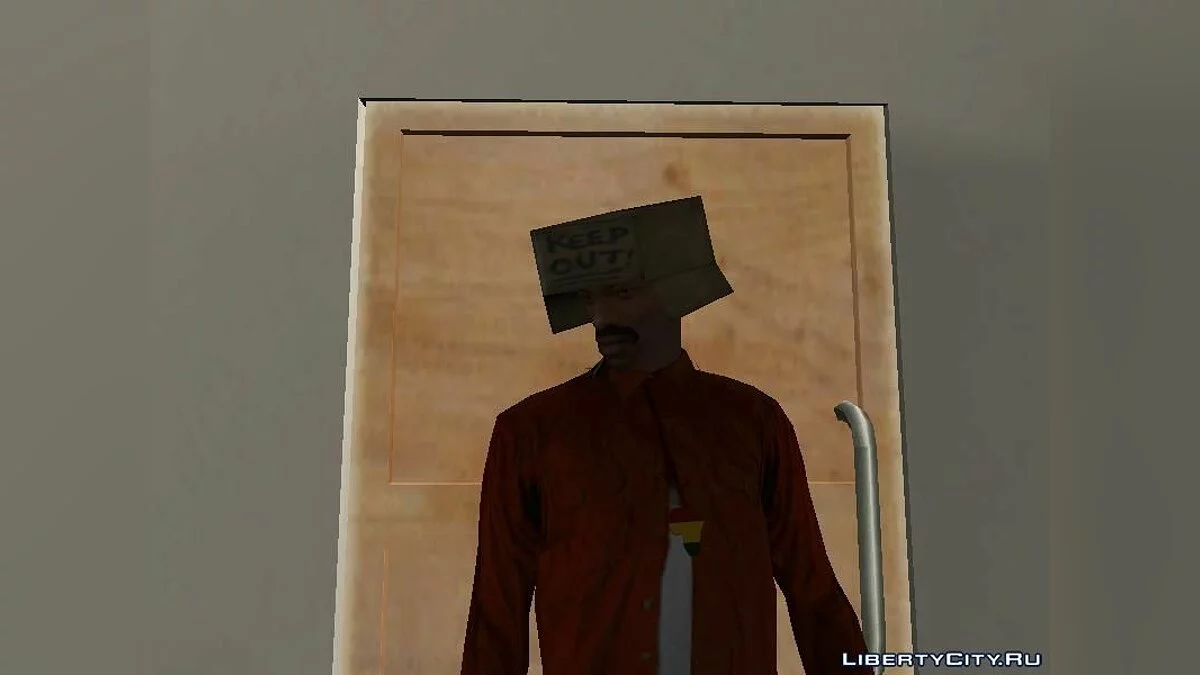 Homeless Box for CJ / GTA San Andreas