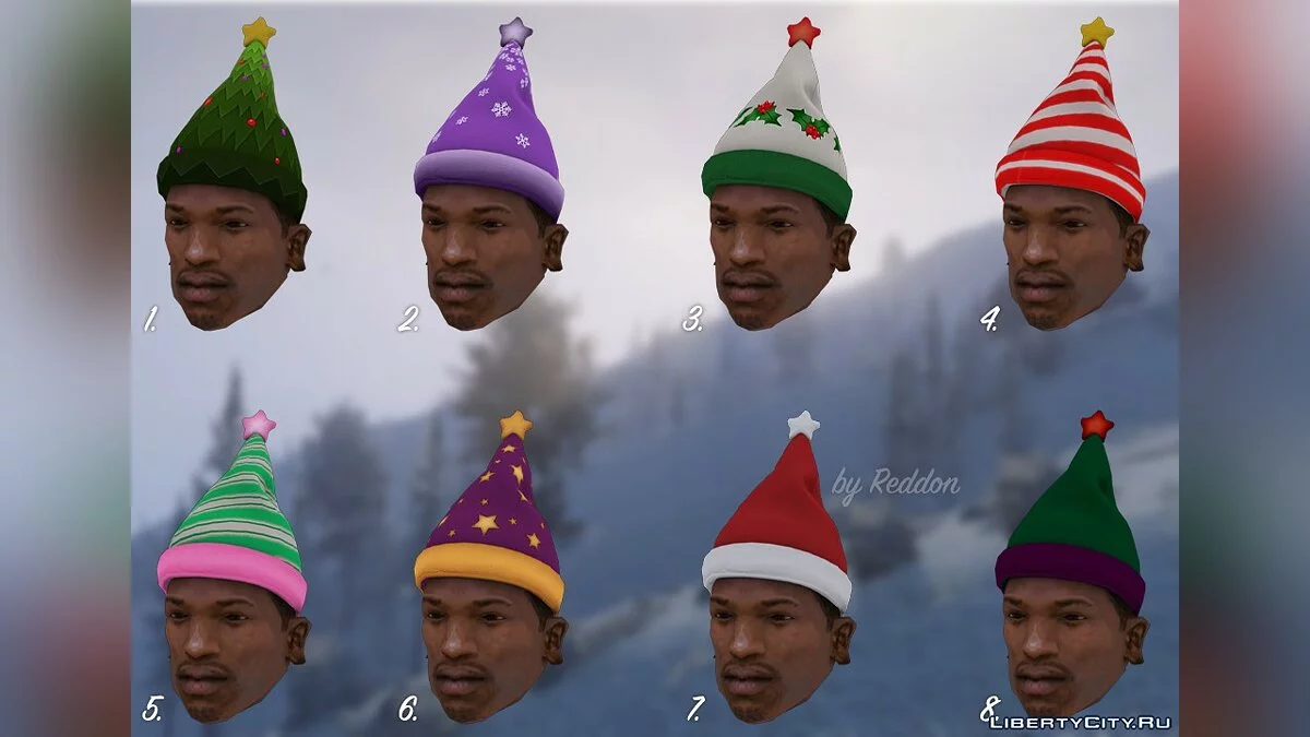 Accesorios Navideños para CJ + Skin Extra | por Reddon / GTA San Andreas