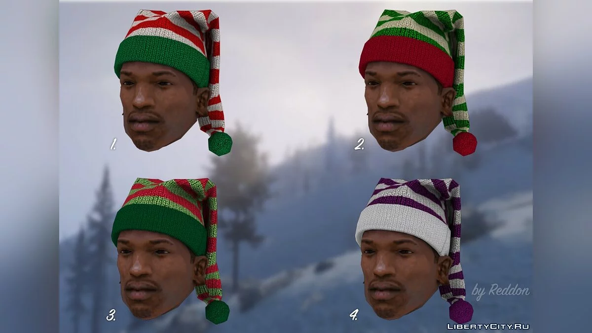 Accesorios Navideños para CJ + Skin Extra | por Reddon / GTA San Andreas