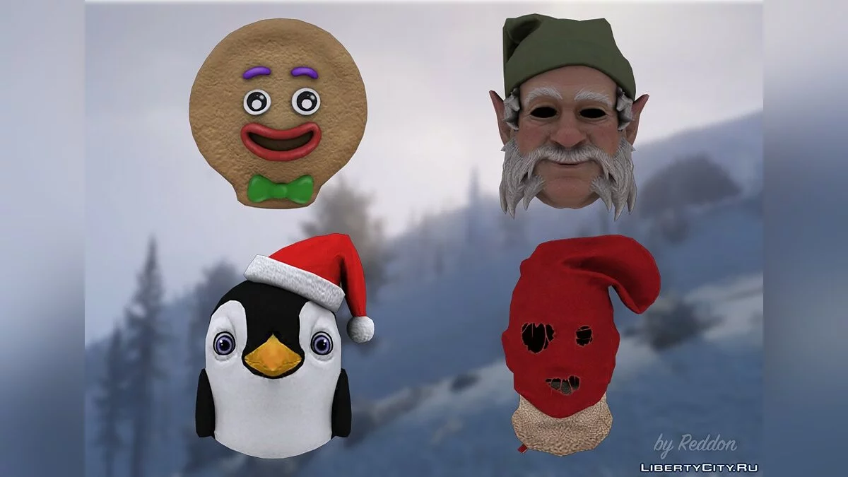 Accesorios Navideños para CJ + Skin Extra | por Reddon / GTA San Andreas