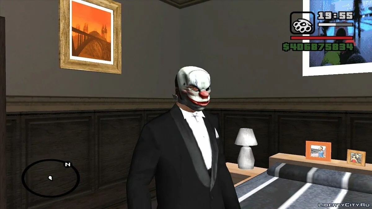 来自《劫 Payday:抢劫》的面具 / GTA San Andreas