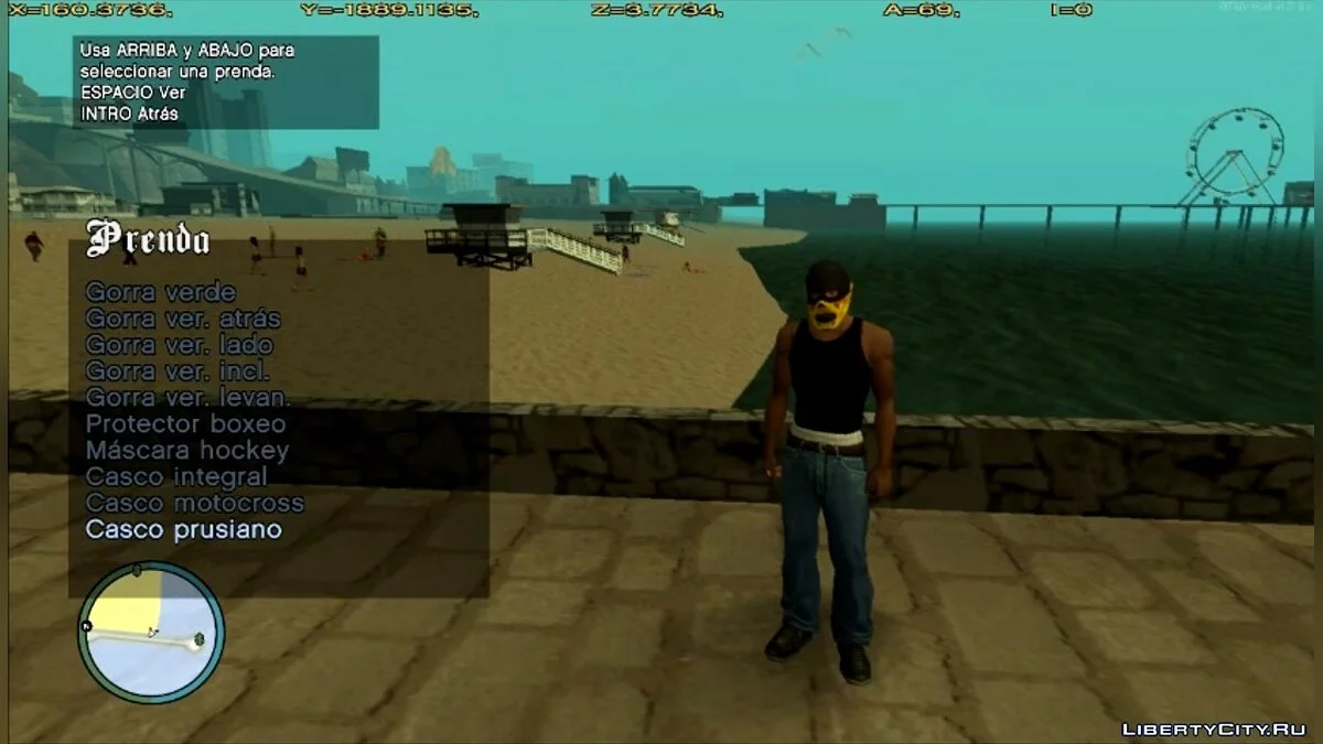 DLC SMUGGLER'S RUN MASKEN FÜR CJ / GTA San Andreas