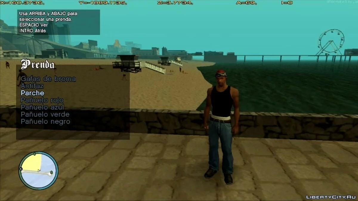 DLC SMUGGLER'S RUN MASKEN FÜR CJ / GTA San Andreas