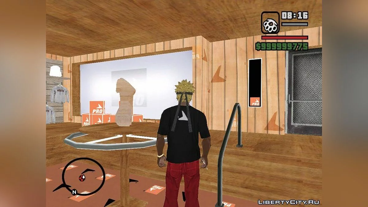 Naruto Style Hair and Headband / GTA San Andreas