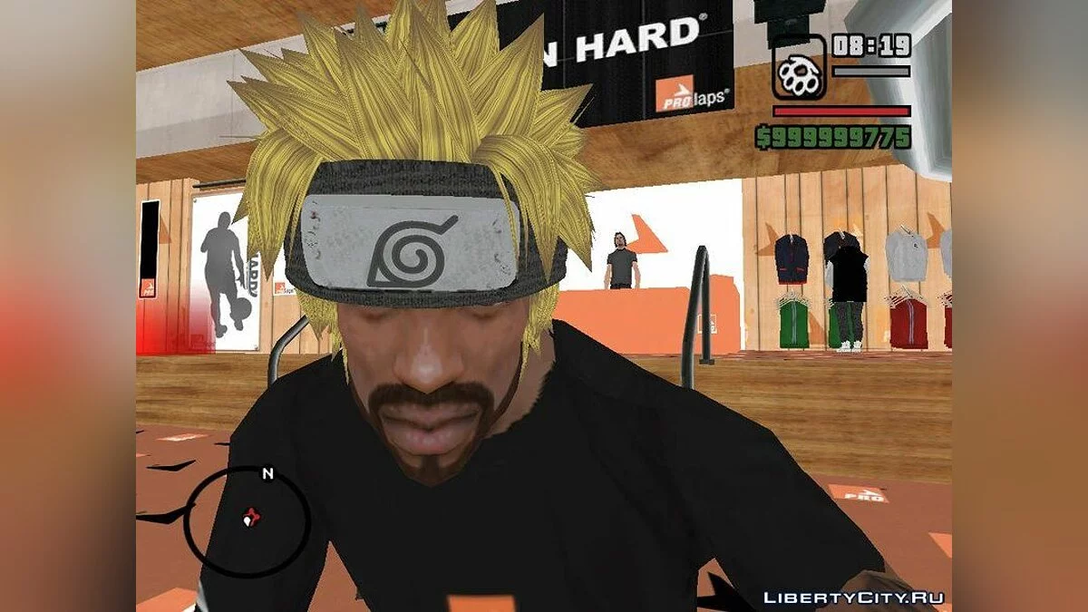 Naruto Style Hair and Headband / GTA San Andreas