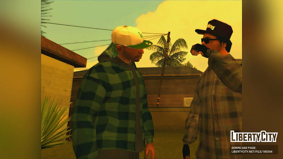 Topi Gangster CJ Baru dengan Bandana / GTA San Andreas