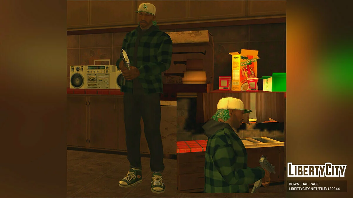 Topi Gangster CJ Baru dengan Bandana / GTA San Andreas