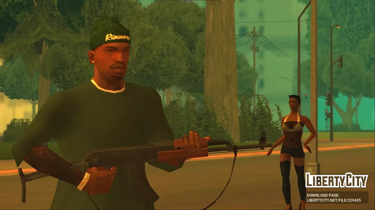 Long Skully hats for CJ / GTA San Andreas