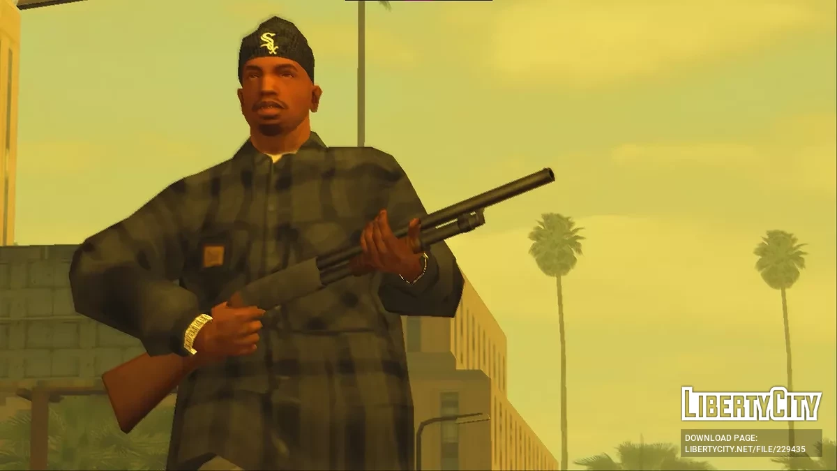 Long Skully hats for CJ / GTA San Andreas