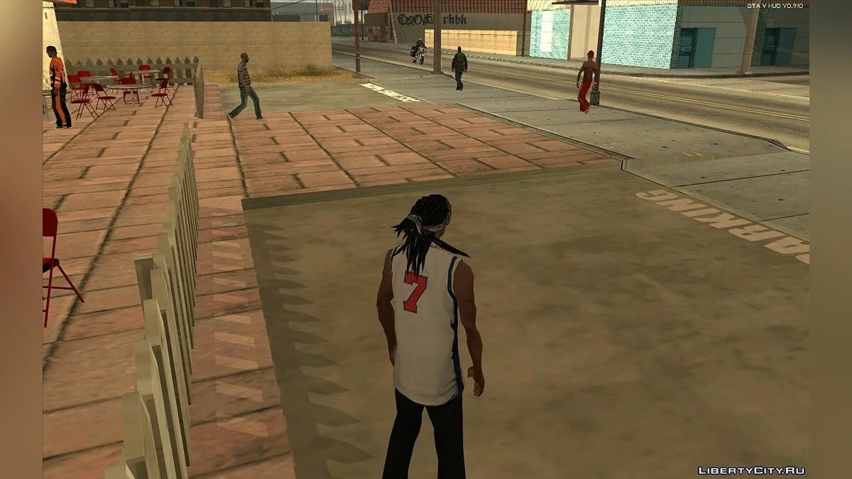 Dreads do Walley com Bandana para CJ / GTA San Andreas