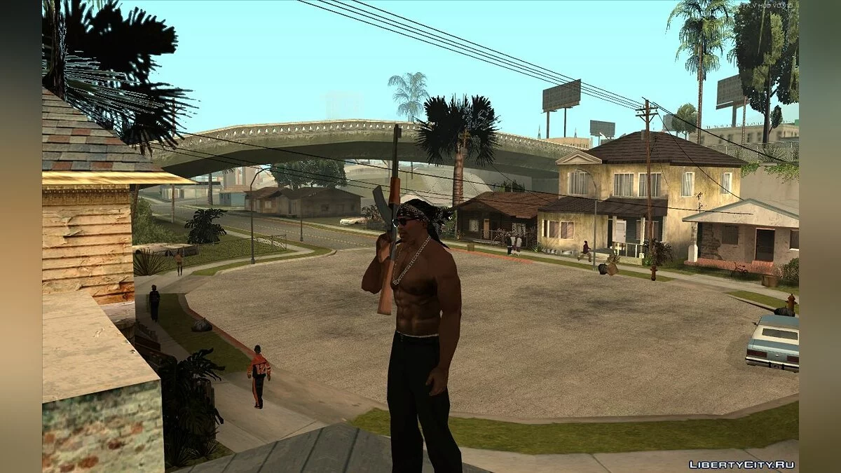 Dreads do Walley com Bandana para CJ / GTA San Andreas