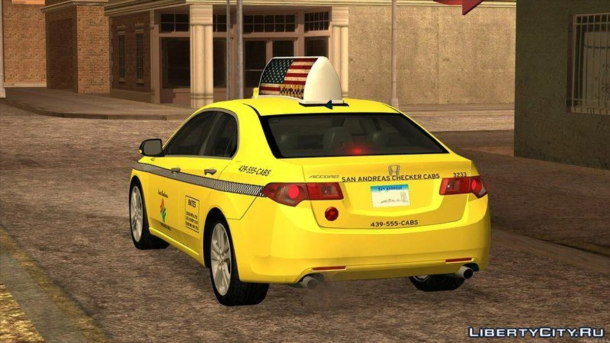 Honda Accord Taxi 2010 / GTA San Andreas