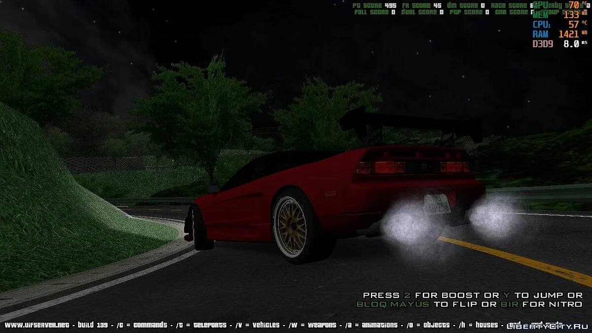 Honda NSX Initial D Hojo Go / GTA San Andreas