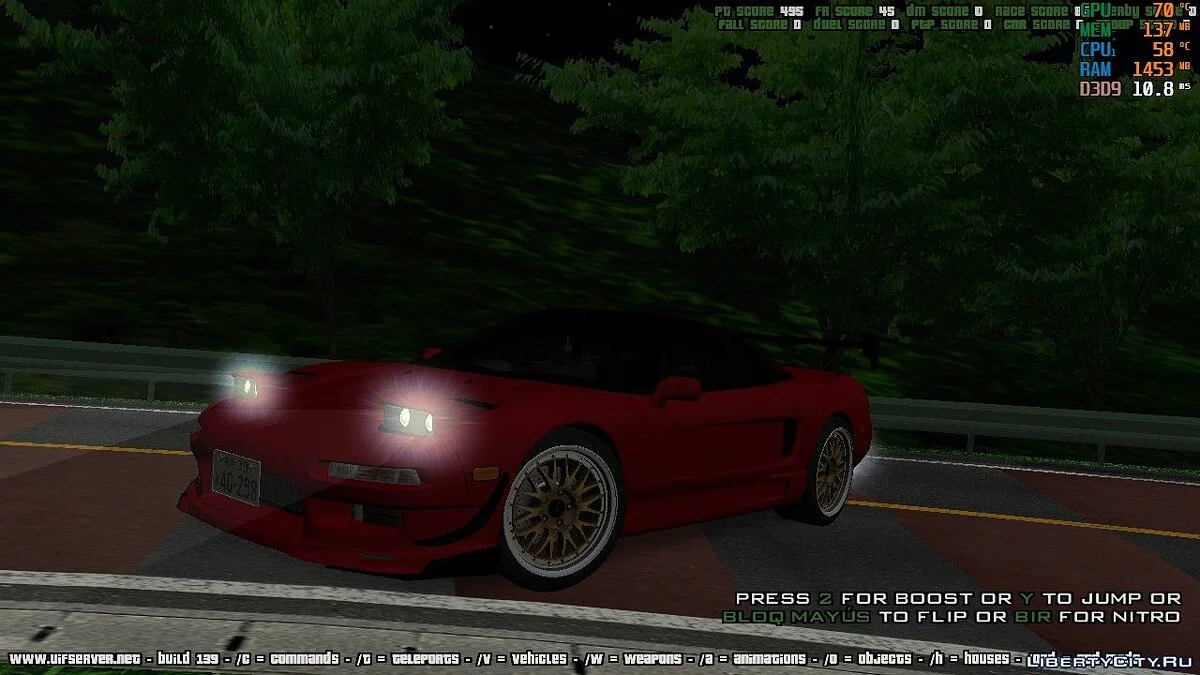 Honda NSX Initial D Hojo Go / GTA San Andreas