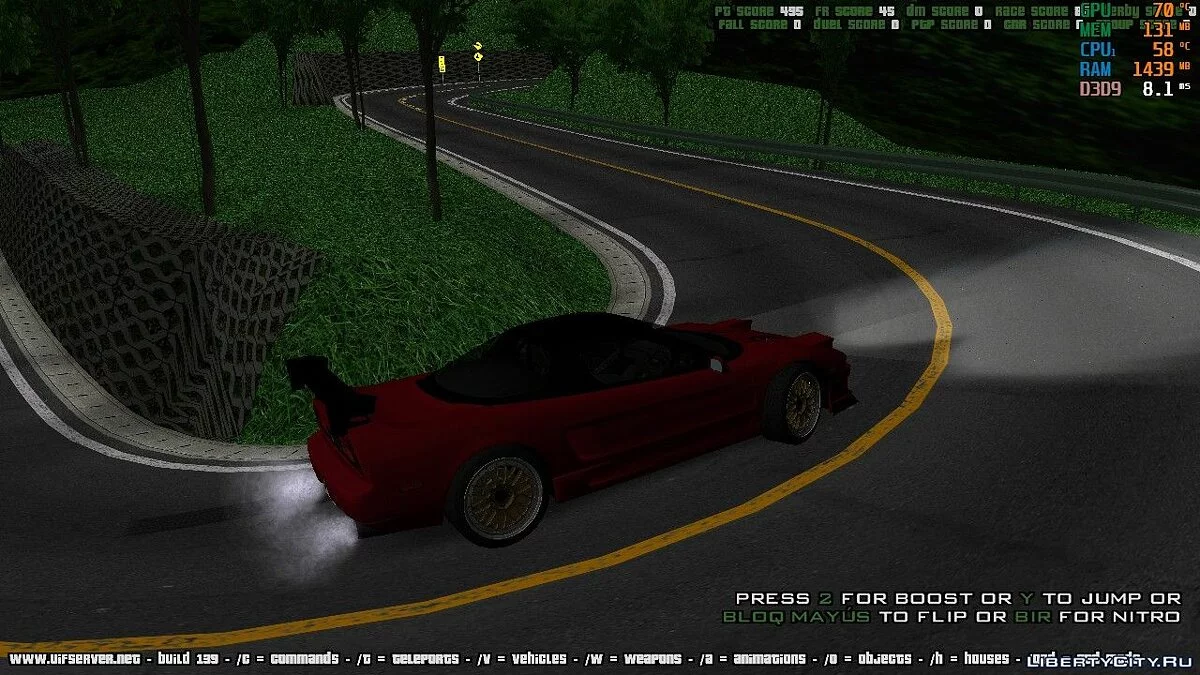 Honda NSX Initial D Hojo Go / GTA San Andreas