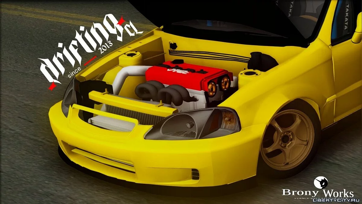 Гоночний автомобіль Honda Civic Del Sol / GTA San Andreas