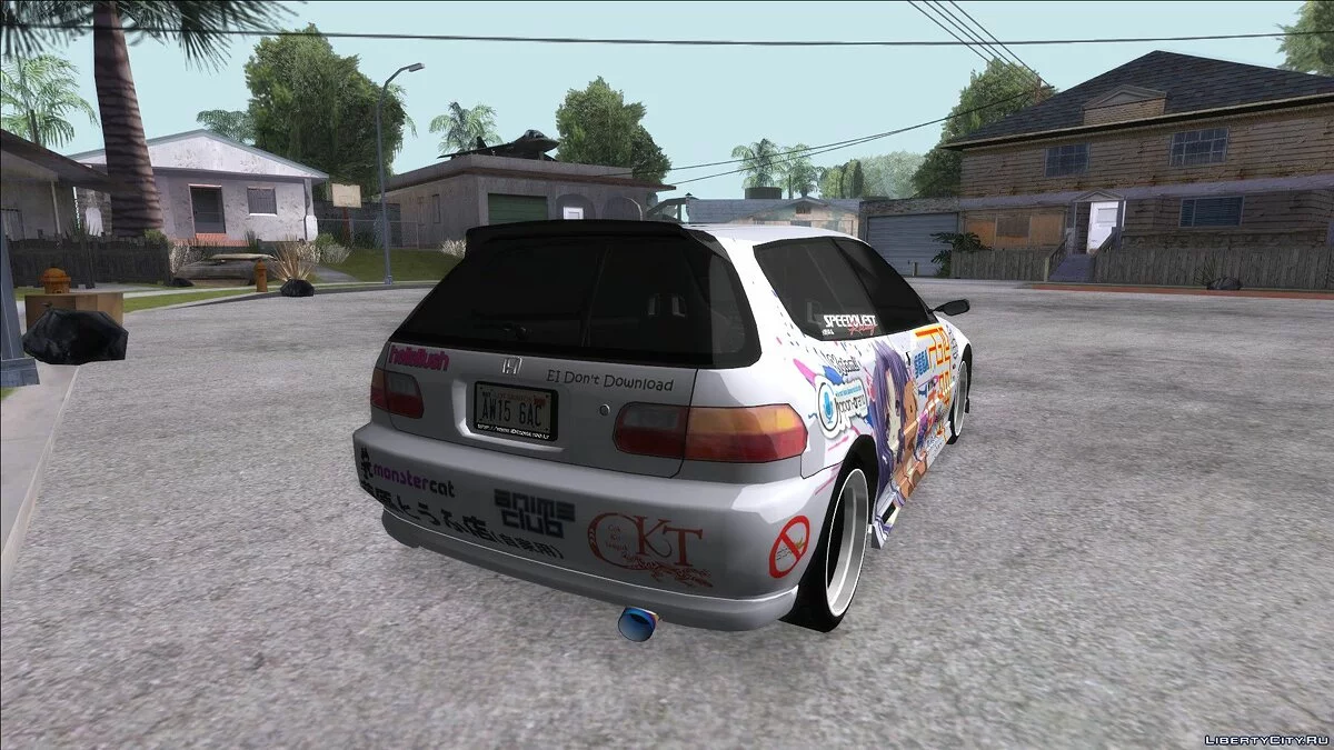 Honda Civic EG6 Kotomi Clannad Itasha / GTA San Andreas
