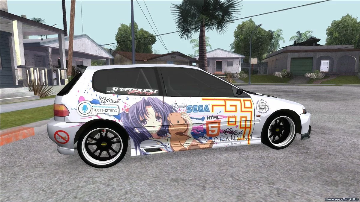 Honda Civic EG6 Kotomi Clannad Itasha / GTA San Andreas