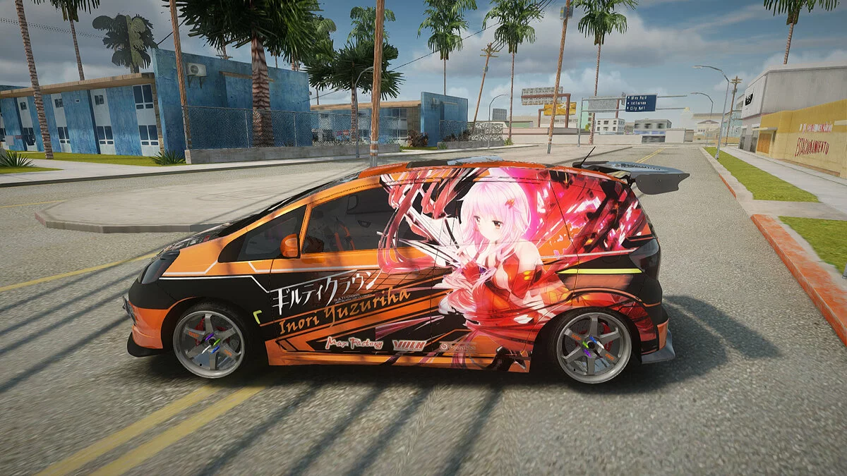 Honda Fit Street Modify Inori Yuzuriha Itasha / GTA San Andreas