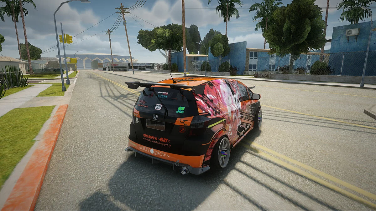Honda Fit Street Modify Inori Yuzuriha Itasha / GTA San Andreas