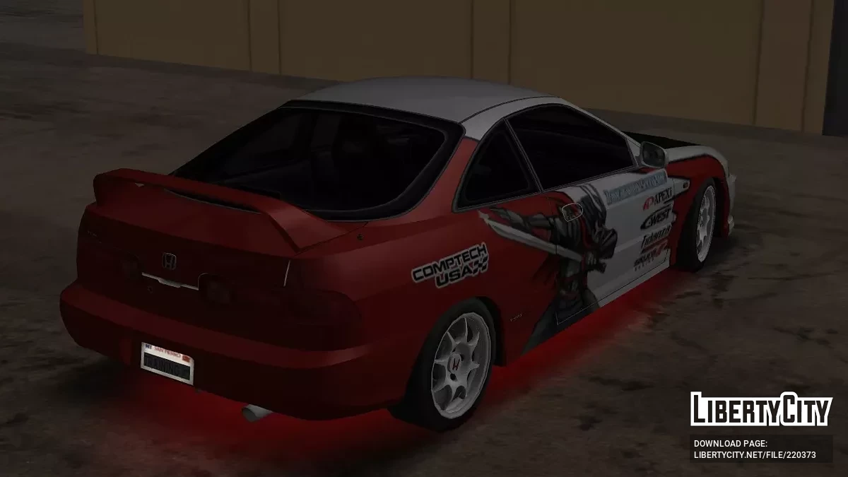 Honda Integra DC2 Type-R. Vinyle NFSU / GTA San Andreas
