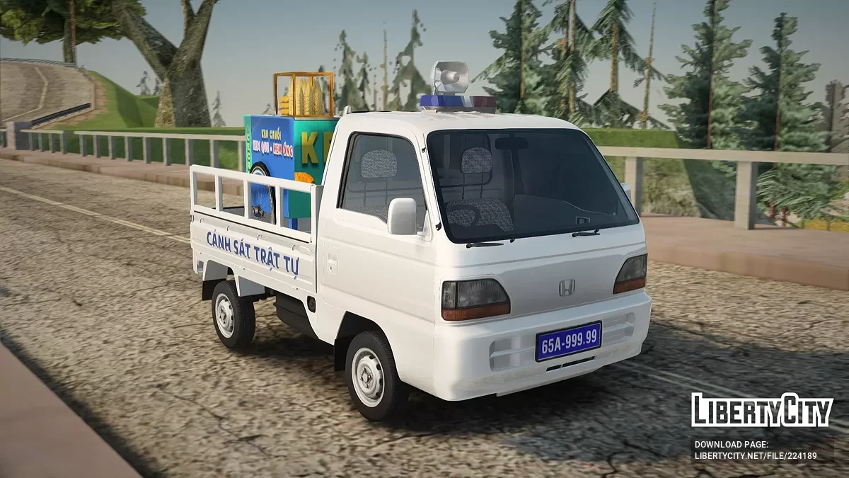 Honda Acty Vietnam Order Police Mini Truck V2 / GTA San Andreas