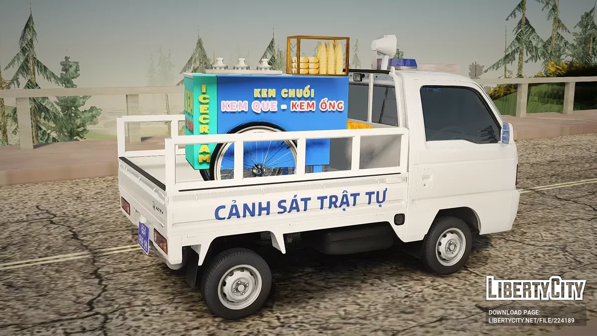 Honda Acty Vietnam Order Police Mini Truck V2 / GTA San Andreas
