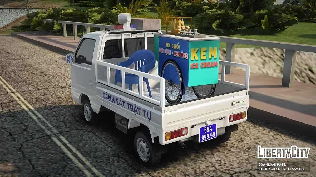 Honda Acty Vietnam Order Police Mini Truck V2 / GTA San Andreas
