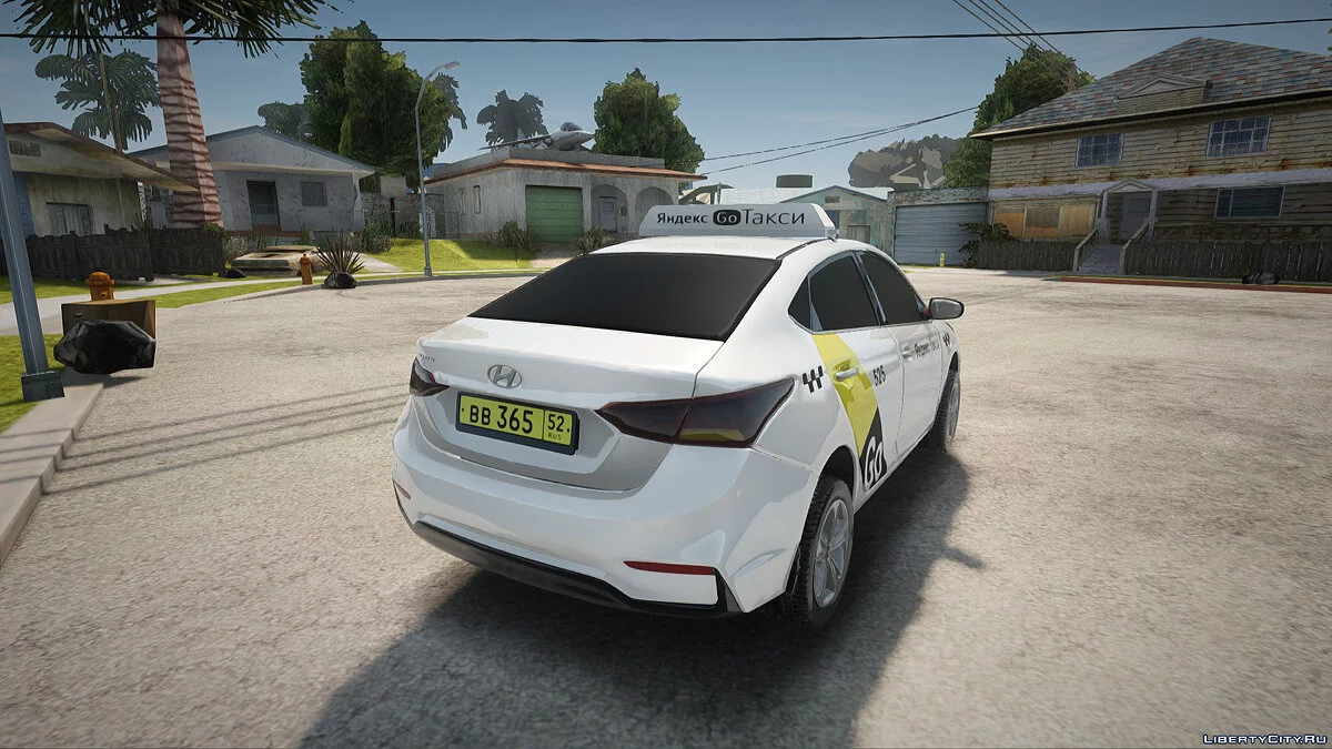 Hyundai Solaris Yandex Taxi / GTA San Andreas