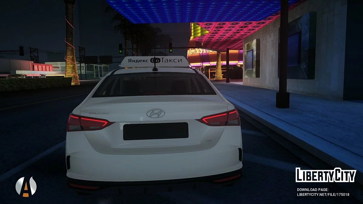 Hyundai Solaris 2022 Яндекс Такси / GTA San Andreas