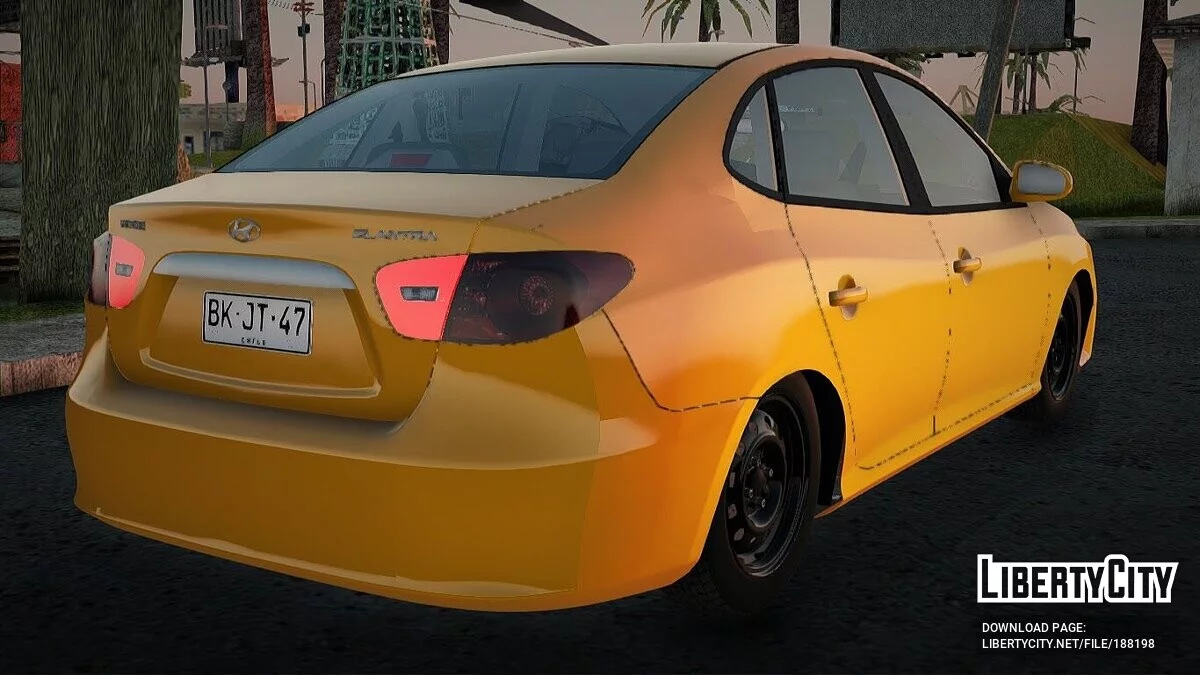 Hyundai Elantra 2008 Таксі Багдад / GTA San Andreas