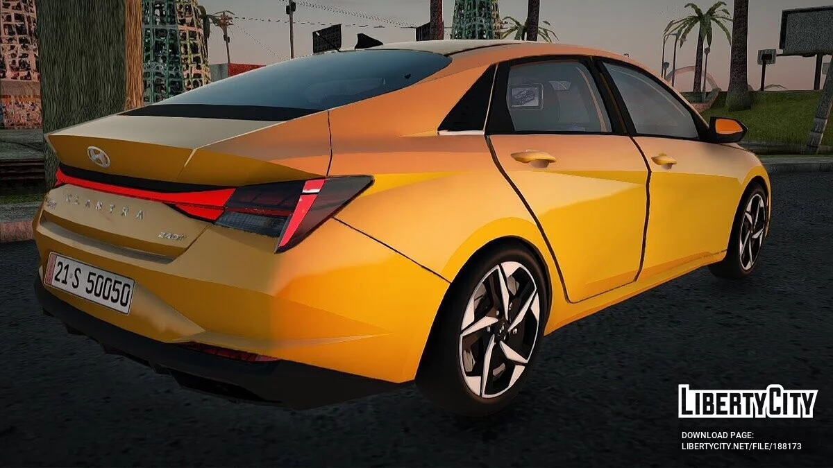 Hyundai Elentra 2022 Таксі Багдад / GTA San Andreas